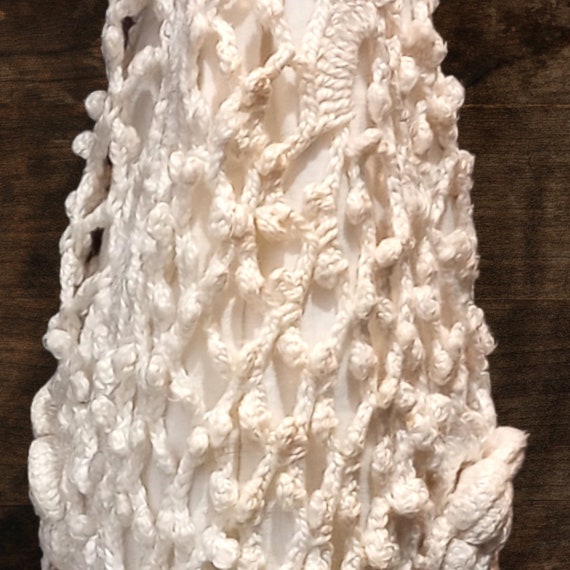 Pristine Antique Victorian Ivory Crochet Reticule ~ L… - Gem