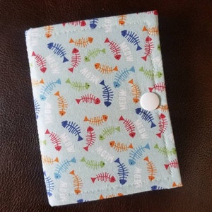 fish bones ort book/thread catcher/ort catcher/ort saver/project pal/thread bed/ort holder/xstitch accessory/cross stitch gift/stitchy gift