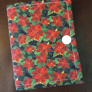 Poinsettia ort book/fadenfänger/ort saver/projekt pal/fädelbett/ort halter/xstitch accessoire/kreuzstich geschenk/maschen geschenk