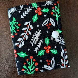 Black greenery ort book/thread catcher/ort catcher/ort saver/project pal/thread bed/ort holder/xstitch accessory/cross stitch gift/xstitch