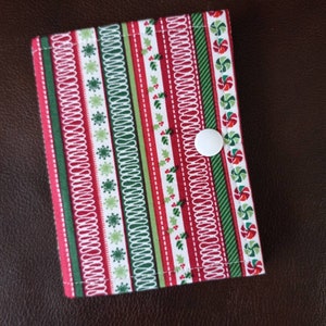 Weihnachten Candy Stripe Ort Buch/Fadenfänger/Ort Catcher/Ort Saver/Projekt Kumpel/Fadenbett/Ort Halter/XStitch Accessoire/Kreuzstich Geschenk