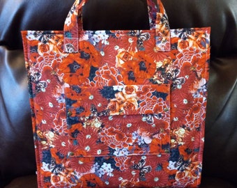 butterfly project bag con manici/cross stitch project bag/abc bag/vinyl front project bag/vinyl bag/bag/cross stitch bag/project tote