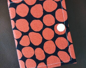 Orange black ort book/thread catcher/ort catcher/ort saver/project pal/thread bed/ort holder/xstitch accessory/cross stitch gift/stitch gift