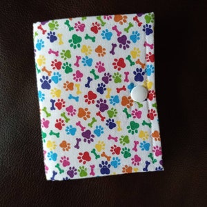 Paw print ort book/thread catcher/ort catcher/ort saver/project pal/thread bed/ort holder/xstitch accessory/cross stitch gift/xstitch gift