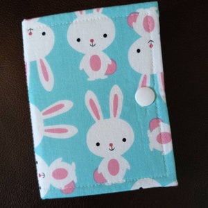 Spring Bunny ort book/thread catcher/ort catcher/ort saver/project pal/thread bed/ort holder/xstitch accessory/cross stitch gift/stitch gift