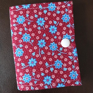 rood blauw bloemenortboek/draadvanger/ortvanger/ortspaarder/projectvriend/draadbed/orthouder/xstitch-accessoire/kruissteekcadeau/xstitch
