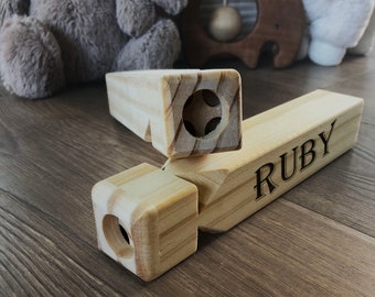 Custom Engraved Wooden Toy Train Whistle