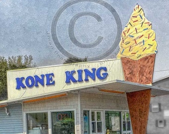 Kone King Old fashion Ice Cream Stand - Buffalo NY