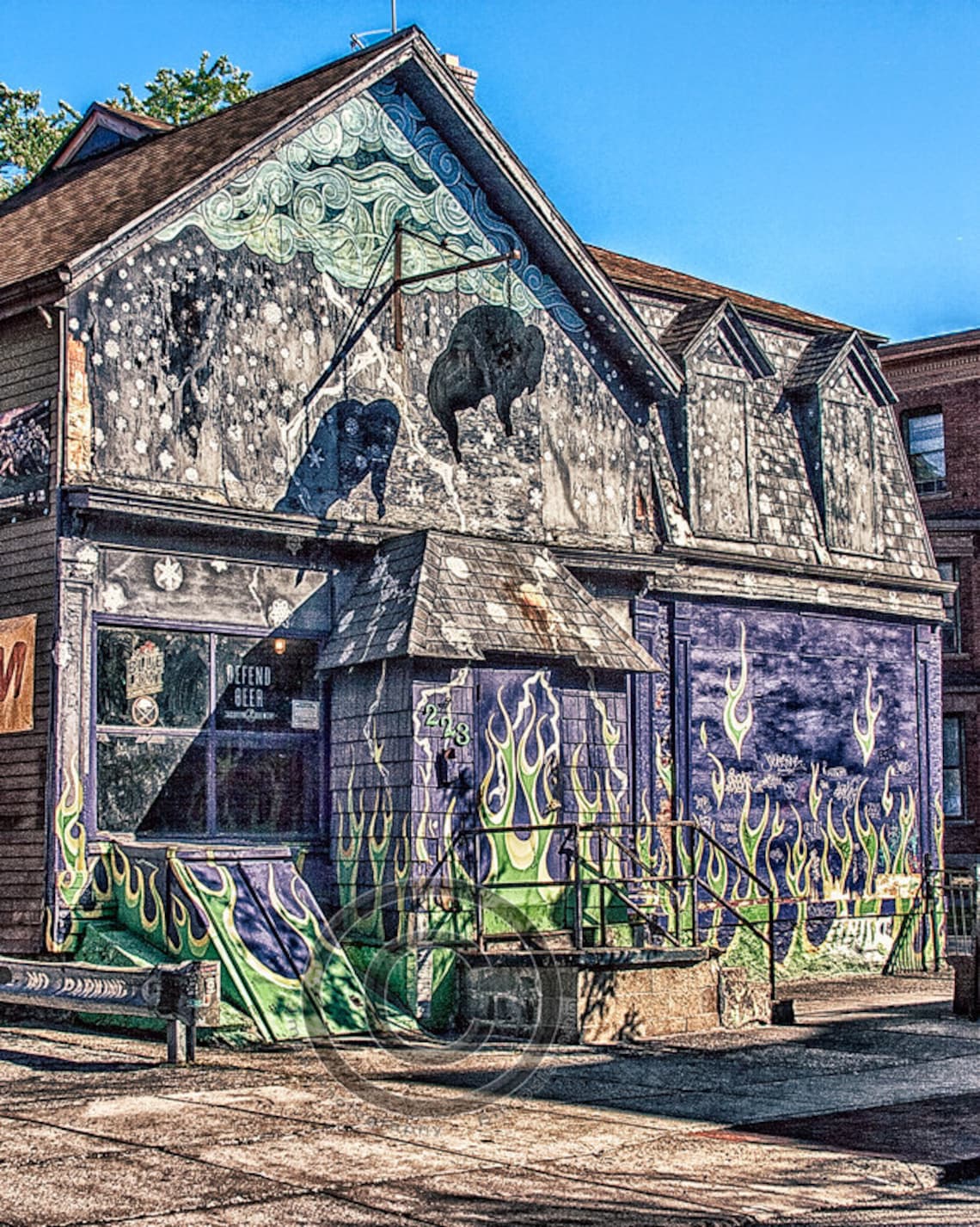 Old Pink Dive Bar Allentown Buffalo, NY Photo Etsy