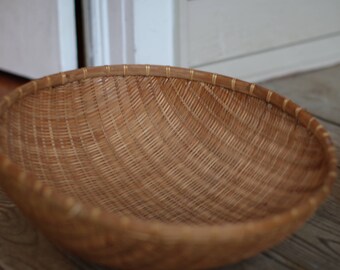 Large Vintage Wicker Basket