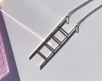 Medium Ladder Necklace // Sterling Silver