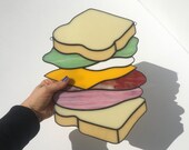 Sandwich 2.0 Stained Glass Piece