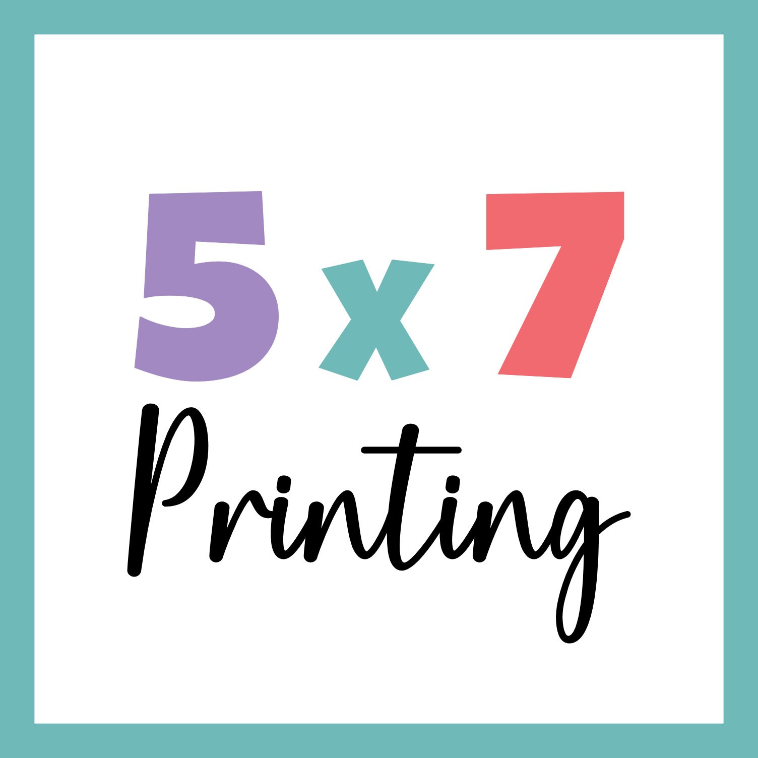Printing Service 30 5 X 7 Prints 120 Lb. Cardstock 