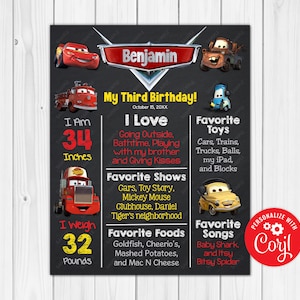 ANY AGE - Editable - Car Chalkboard Poster Milestone Chart - Printable 20x30 18x24 16x20 11x14 8x10 A1 A2 A3 A4 A5 Digital Download