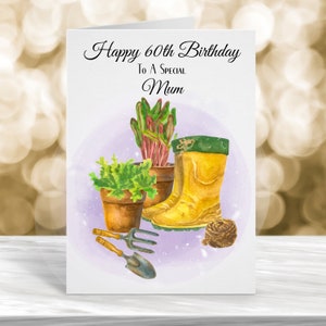 Cartão de aniversário da mãe, cartão especial da mãe, cartão da mãe, cartão de aniversário para a mãe, 60º cartão de aniversário, cartão de aniversário nan, cartão de aniversário da irmã