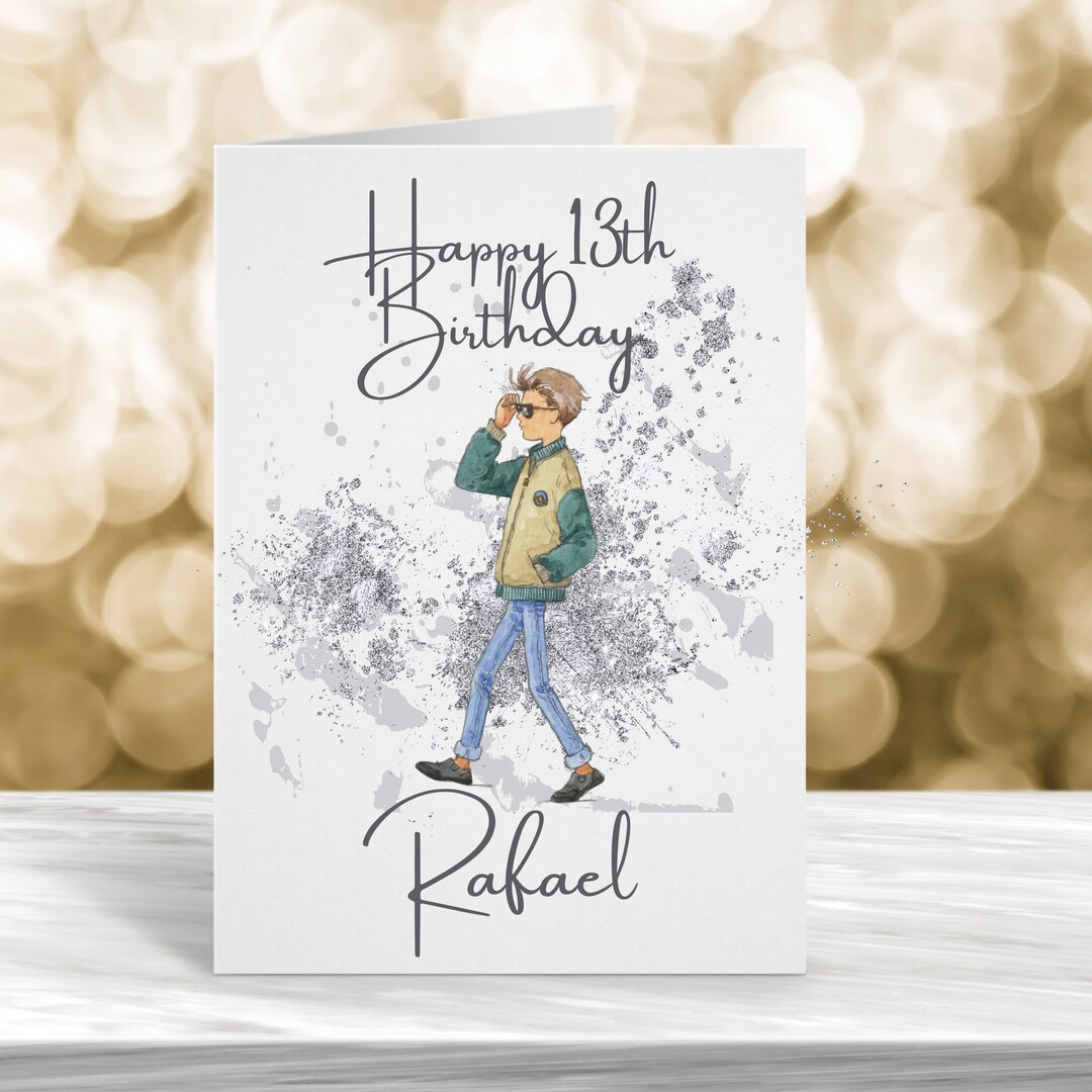 Created By Mrs Windsor Personalised Gamer Birthday Card - Ages 11-16, Gloss Finish, PlayStation Theme