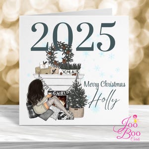 Tarjeta de Navidad personalizada, Tarjeta de Navidad 2025, Tarjeta de Navidad personalizada, Tarjeta de Navidad para un amigo especial, Tarjeta de Navidad para una novia,