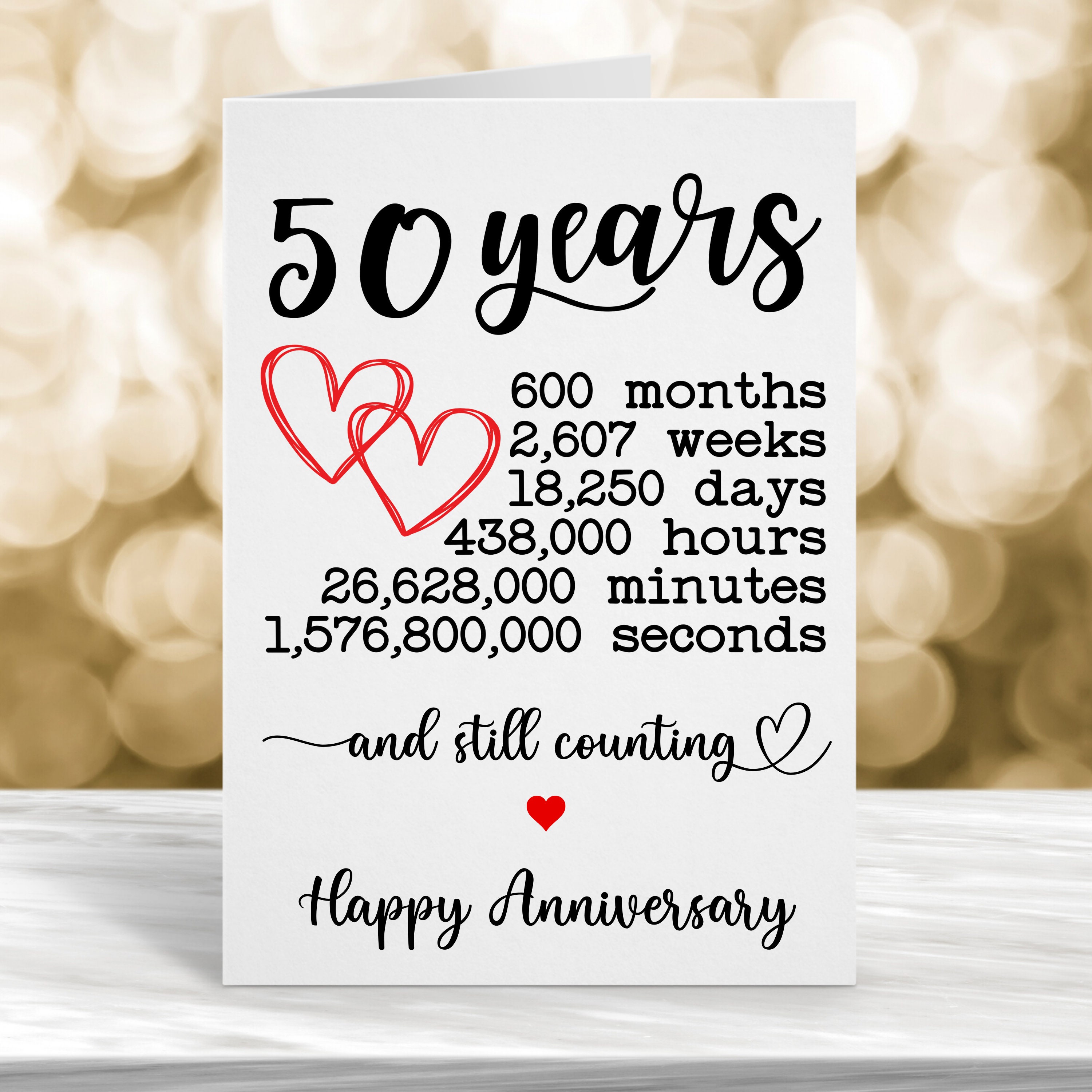 Wedding anniversary 50 years deals
