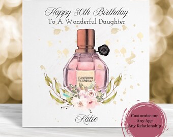 Personalised Daughter Birthday Card, Granddaughter Birthday Card, 21st Birthday Card, 18th Birthday Card, Custom Age Birthday Card