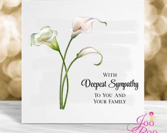 Thinking of You Sympathy Card, Heartfelt Condolence Greeting for Loss, Bereavement Card, Deepest Sympathy Card