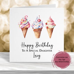 Carte d'anniversaire personnalisée, carte personnalisée pour 5e anniversaire, carte d'anniversaire personnalisée, carte d'anniversaire pour enfant, carte pour elle