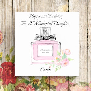 Cartão de aniversário personalizado para filha, cartão de aniversário para filha, cartão de aniversário para neta, cartão de aniversário para irmã para ela, cartão de aniversário de 21 anos