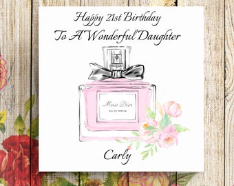 Personalised Daughter Birthday Card, Daughter Birthday Card, Granddaughter Birthday Card, Sister Birthday Card for Her, 21st Birthday Card