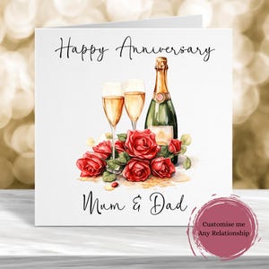 Carte d'anniversaire papa et maman, carte d'anniversaire personnalisée pour papa et maman, carte d'anniversaire souvenir, carte d'anniversaire grand-père et grand-père