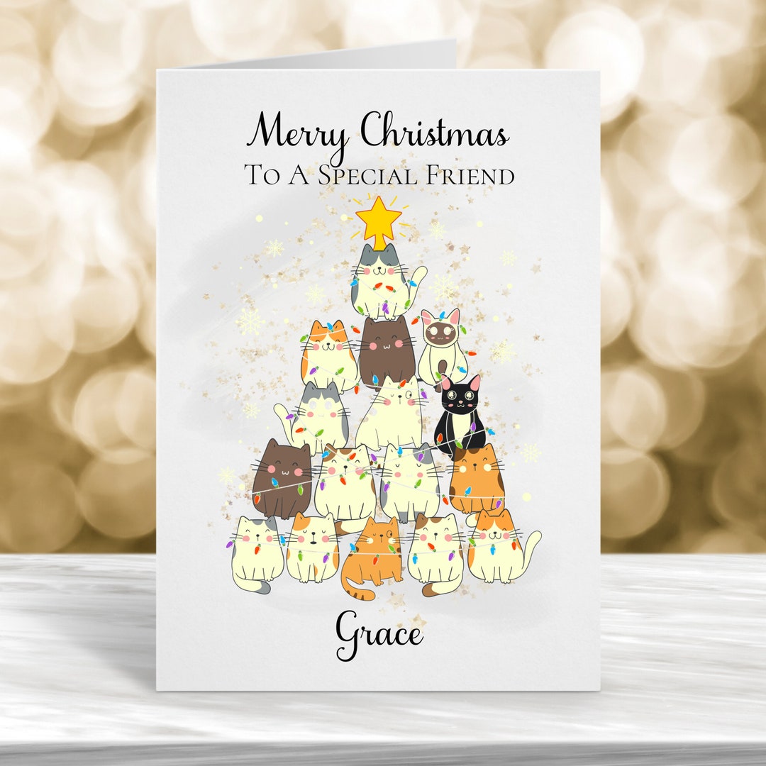 Personalised Christmas Card Special Friend Christmas Card Etsy UK