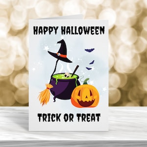 Biglietto di Halloween felice, biglietto di Halloween, biglietto di Halloween carino, biglietto di dolcetto o scherzetto, biglietto per Halloween, biglietto di Tutti i Santi