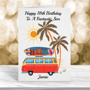Carte personnalisée 18e anniversaire, carte 21e anniversaire, carte fils fantastique, carte d'anniversaire petit-fils, carte d'anniversaire neveu, carte de tout âge