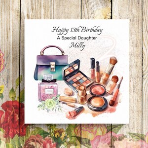 Carte d'anniversaire personnalisée, carte d'anniversaire personnalisée pour 13 ans, carte d'anniversaire fille, carte d'anniversaire nièce, carte pour elle, carte d'anniversaire ami