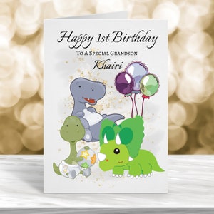 Cartão de aniversário personalizado, 2º aniversário, 3º aniversário, cartão de aniversário infantil, cartão de aniversário infantil, cartão de aniversário da selva