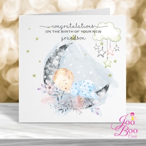 Nouvelle carte de grands-parents, Nouvelle carte de grand-parent, Félicitations, vous êtes devenus grands-parents, Nouvelle carte de petit-fils, Carte de petit-fils