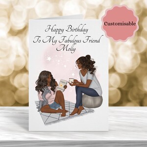Carte d'anniversaire personnalisée, joyeux anniversaire, ami fabuleux, carte d'anniversaire personnalisable