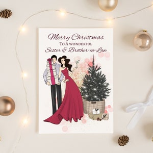Schwester & Schwager Weihnachtskarte, Schwester und Schwager Weihnachtskarte, an eine besondere Schwester und Schwager