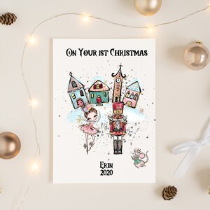 Personalisierte erste Weihnachtskarte, 1. Weihnachtskarte, 1. Weihnachtskarte für Mädchen, 1. Weihnachtskarte für Jungen, personalisierte Weihnachtskarte