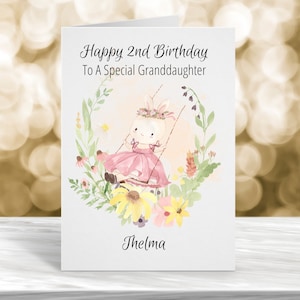 Carte de 2e anniversaire personnalisée, carte d'anniversaire personnalisée, carte de 1er anniversaire, carte de 3e anniversaire, carte de 4e anniversaire, carte de 5e anniversaire