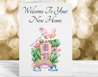 New Home Card, New House Card, Moving House Card, Moving Home Card, Housewarming Card, Cute Housewarming Card