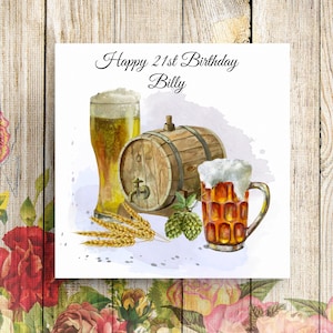 Carte personnalisée 21e anniversaire, carte 21e anniversaire, carte 18e anniversaire, carte 30e anniversaire, carte 40e anniversaire, carte 50e anniversaire