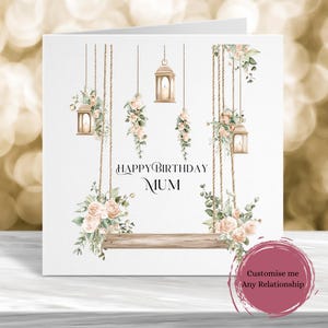 Carte d'anniversaire maman, carte d'anniversaire nan, carte d'anniversaire soeur, carte d'anniversaire ami, carte pour elle, carte d'anniversaire doux