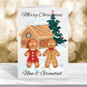 Carte de Noël pour grand-père et grand-père, carte de Noël pour maman et papa, carte pour beau-frère et soeur, carte de Noël pour couple spécial