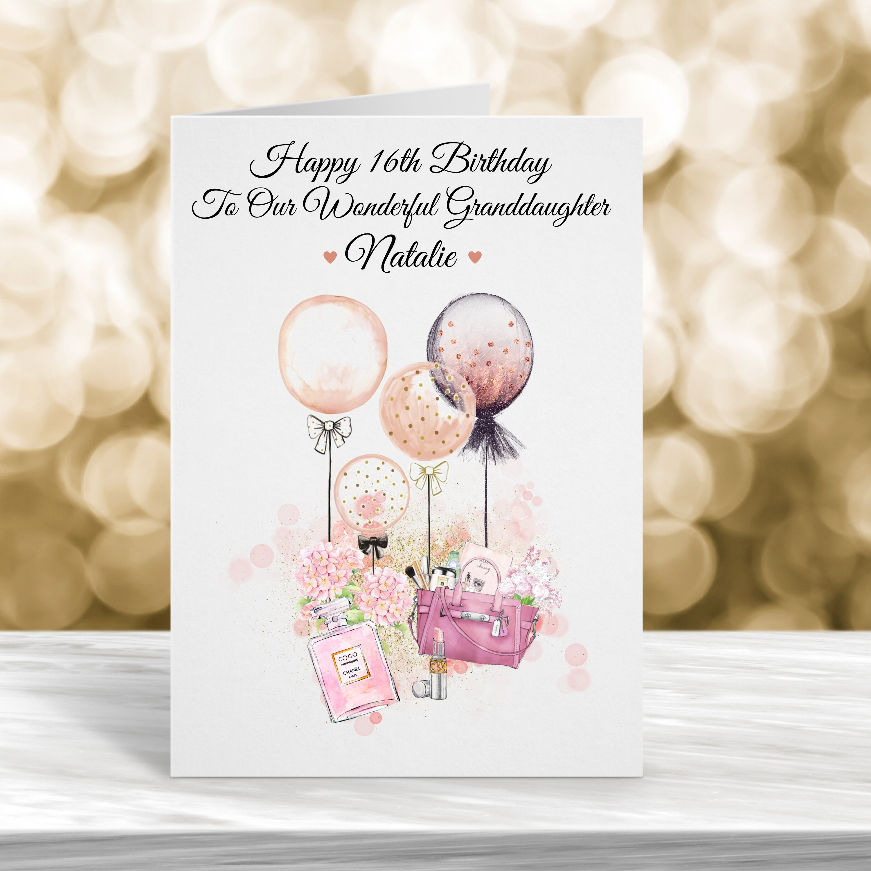 Happy Birthday Granddaughter Sweet 16 Personalised 16Th Birthday Card Sweet Sixteen Card 18Th - Etsy