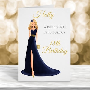 Biglietto personalizzato per il 18° compleanno, Biglietto per il 21° compleanno, Biglietto per il 30° compleanno, 40° compleanno, Biglietto per ragazza di compleanno glamour