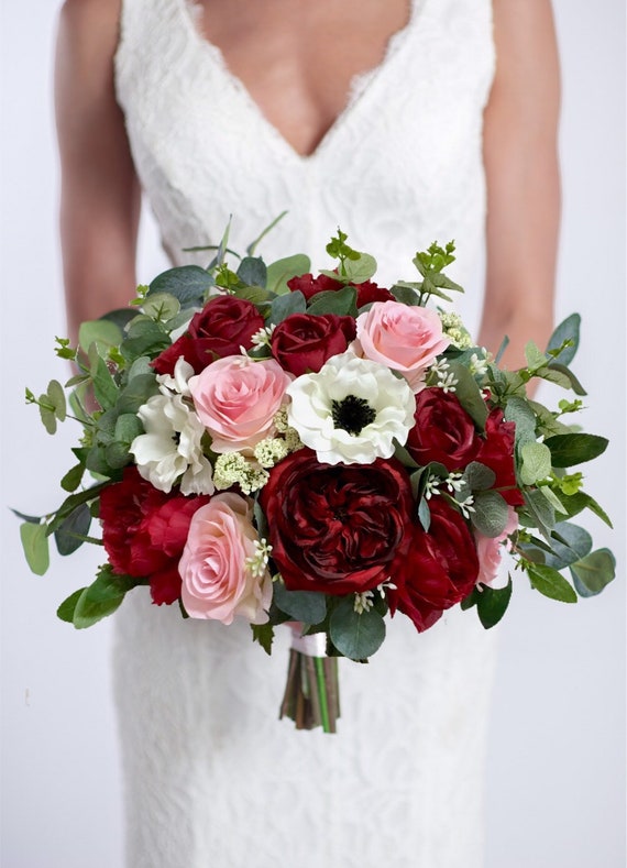 Burgundy And Blush Bridal Bouquet Off 76 Buy