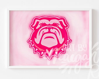 University Of Georgia Bulldog Poster - Wall Art - Digital Download