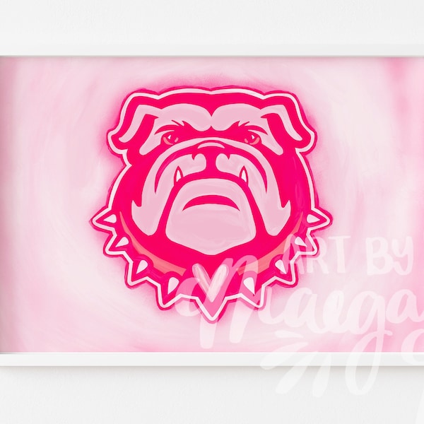 University Of Georgia Bulldog Poster - Wall Art - Digital Download