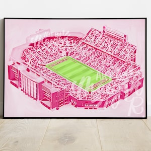 寮の装飾壁アート - オクラホマ大学 OU フットボール スタジアム デジタル ダウンロード