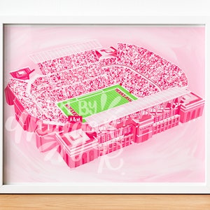 Dorm Decor Wall Art - Kyle Field Stadium Digital Download