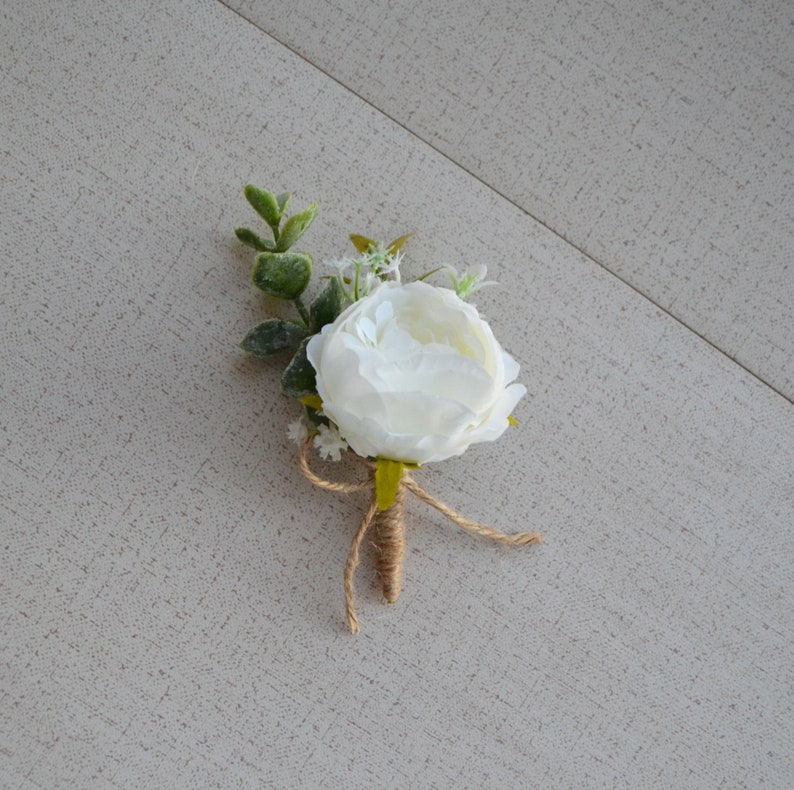 White Bridal Bouquet Ivory Faux Bouquet Wedding Faux Bouquet Etsy